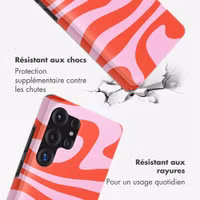 Selencia Coque arrière Vivid avec MagSafe Samsung Galaxy S25 Ultra - Dream Swirl Pink