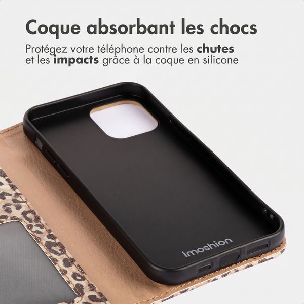 imoshion Étui de télephone portefeuille Design Apple iPhone 14 - Leopard Mood