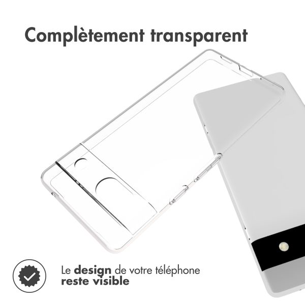 Accezz Coque Clear Google Pixel 7a - Transparent