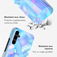 Selencia Coque arrière Vivid Tough Samsung Galaxy A34 - Holographic Blue Dream