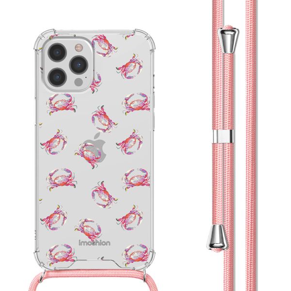 imoshion Coque Design avec cordon iPhone 12 (Pro) - Crab Watercolor