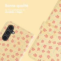 imoshion Étui de télephone portefeuille Design Samsung Galaxy A55 - Sunny Yellow Petite Flowers