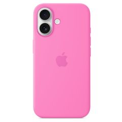 Apple Coque en silicone MagSafe iPhone 16 - Peony Pink