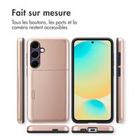 imoshion Coque arrière avec porte-cartes Samsung Galaxy S24 FE - Rose Doré