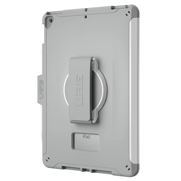 UAG Coque tablette Scout Healthcare avec strap Apple iPad 9 (2021) 10.2 pouces / iPad 8 (2020) 10.2 pouces / iPad 7 (2019) 10.2 pouces - Blanc / Gris
