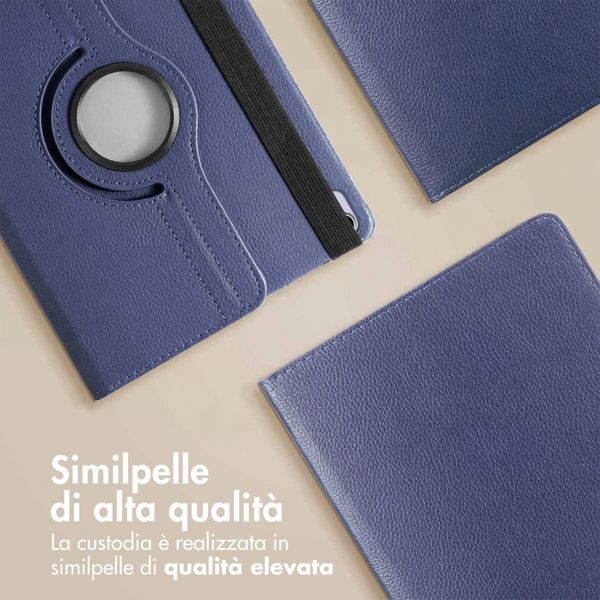 imoshion Coque tablette rotatif à 360° Apple iPad Mini 7 (2024) / iPad Mini 6 (2021) - Bleu foncé