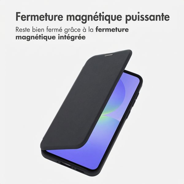 imoshion Bookcase transparente avec MagSafe Samsung Galaxy A37 (5G) - Noir