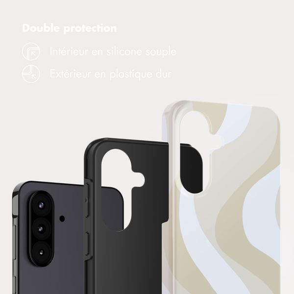Selencia Coque arrière Vivid Samsung Galaxy A57 (5G) - Desert Waves Beige