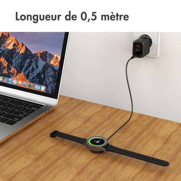 imoshion Câble de charge pour Samsung Galaxy Watch USB-C et USB-A - 0,5 mètre