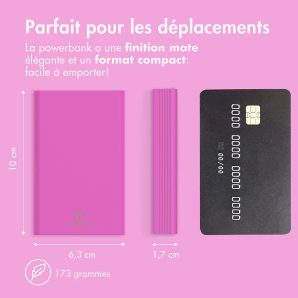 imoshion Ultra Series Batterie externe 10.000 mAh - Rose Vif