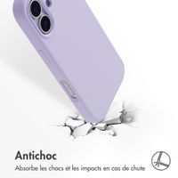 Accezz Coque Liquid Silicone avec MagSafe Apple iPhone 17 - Violet