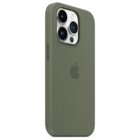 Apple Coque en silicone MagSafe iPhone 14 Pro - Olive