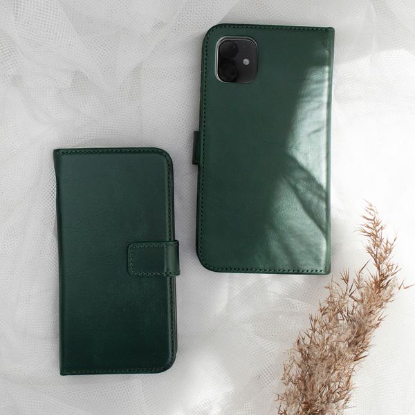 Selencia Étui portefeuille en cuir véritable Huawei P30 Pro - Vert
