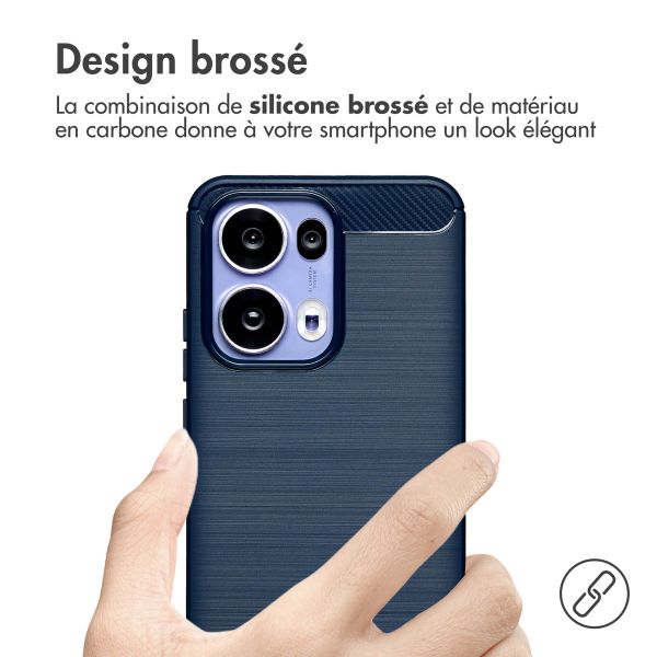 imoshion Coque Brushed Oppo Reno 13 Pro - Bleu foncé