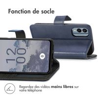 imoshion Étui de téléphone portefeuille Luxe Nokia X30 - Bleu foncé