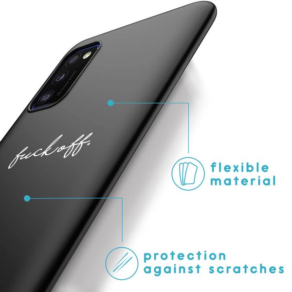 imoshion Coque Design Samsung Galaxy A41 - Fuck Off - Noir