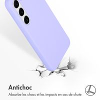 Accezz Coque Liquid Silicone Samsung Galaxy S23 - Violet