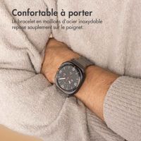 Accezz Bracelet en acier Titane mat Samsung Galaxy Watch Ultra (2024/2025) - Argent