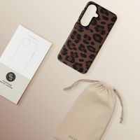 Selencia Coque Sabi imprimé panthère avec MagSafe Samsung Galaxy S26 - Mocha Brown