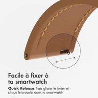 imoshion Bracelet en cuir moderne pour Samsung Galaxy Watch 7 (40/44 mm) - Marron