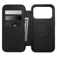 Nomad Étui de télephone portefeuille Modern Leather Folio Apple iPhone 17 Pro - Noir