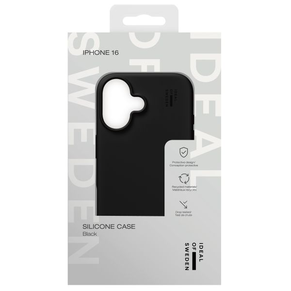 iDeal of Sweden Coque Silicone Apple iPhone 16 - Black
