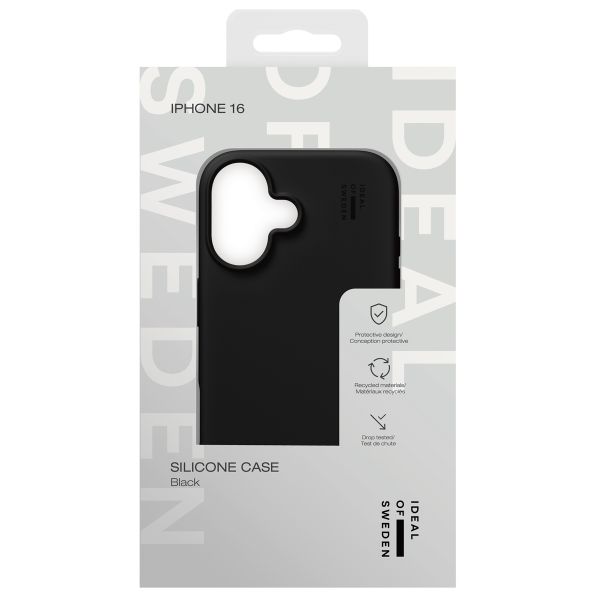 iDeal of Sweden Coque Silicone iPhone 16 - Black