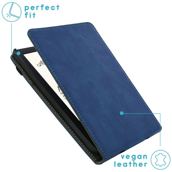 imoshion Étui á rabat Pocketbook Touch Lux 5 / HD 3 / Basic Lux 4 / Vivlio Lux 5 - Bleu foncé