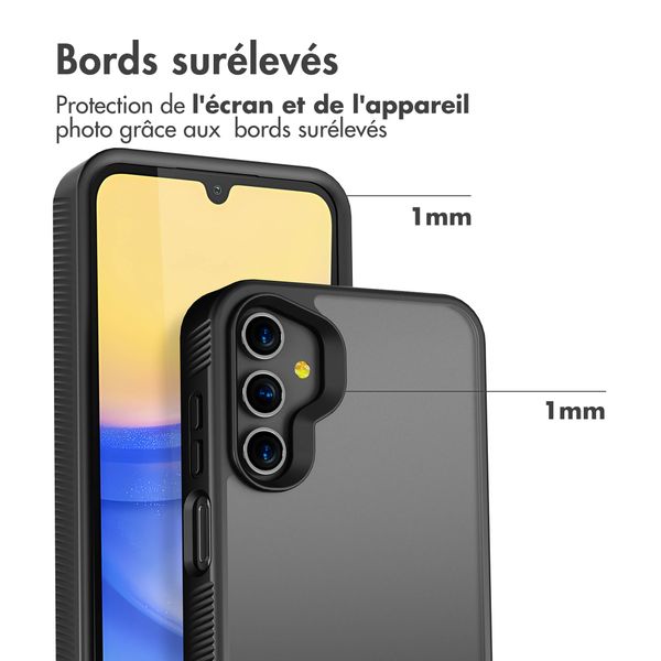 Accezz Coque Givrée Robuste Samsung Galaxy A15 (5G/4G) - Noir