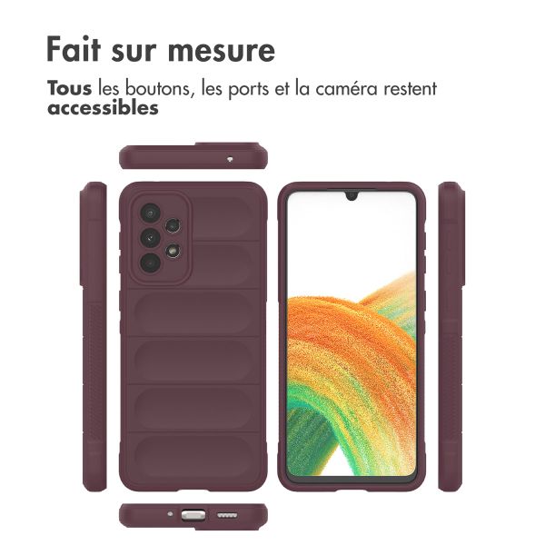 imoshion Coque arrière EasyGrip Samsung Galaxy A33 - Aubergine