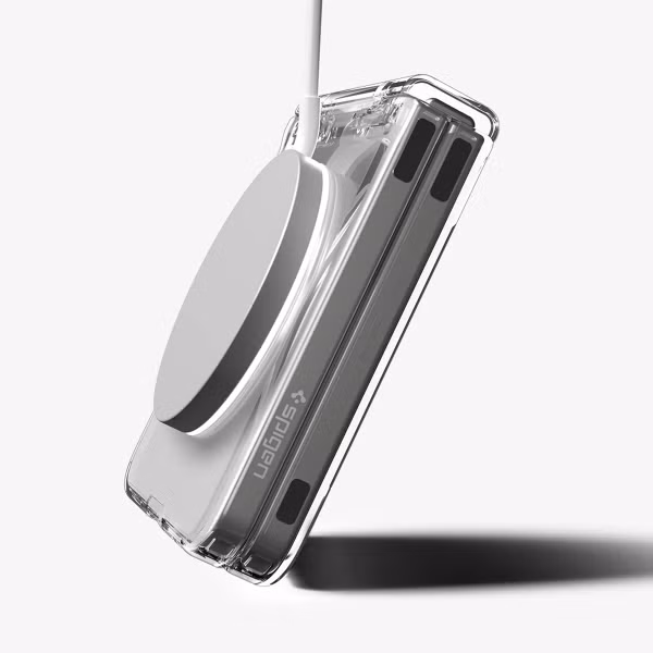 Spigen Coque Ultra Hybrid Pro MagFit Samsung Galaxy Z Flip 7 - Clear / White