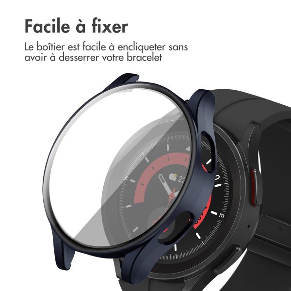 imoshion Coque rigide à couverture complète Samsung Galaxy Watch 4 - 40 mm - Bleu foncé
