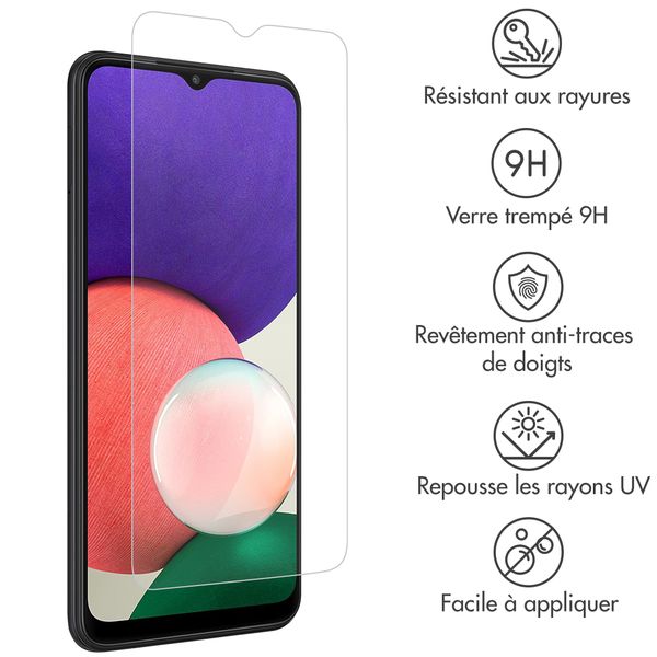 Accezz Protection d'écran en verre trempé Samsung Galaxy A22 (5G)