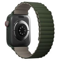 Uniq Bracelet Revix réversible Apple Watch Series 1 t/m 11 / SE / Ultra (44/45/46/49 mm) - Pine (Green/Taupe)