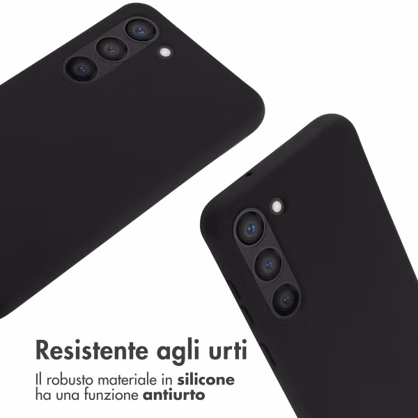 imoshion Coque en silicone avec cordon Samsung Galaxy S23 - Noir