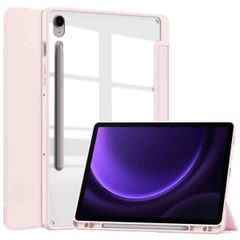imoshion Coque tablette rigide Trifold Samsung Galaxy Tab S9 11.0 pouces / Tab S10 FE / S9 FE 10.9 pouces - Rose