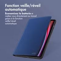 Accezz Coque tablette Classic Samsung Galaxy Tab S10 Plus / Tab S9 FE Plus / Tab S9 Plus - Bleu foncé