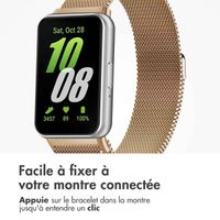 imoshion Bracelet magnétique milanais Samsung Galaxy Fit 3 - Rose Doré