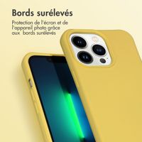 imoshion Coque de couleur avec cordon amovible iPhone 13 Pro - Jaune