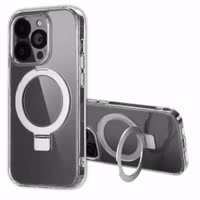 Accezz Coque Ring Stand avec MagSafe Apple iPhone 14 Pro - Transparent