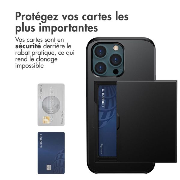 imoshion Coque arrière avec porte-cartes Apple iPhone 13 Pro - Noir