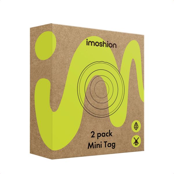 imoshion Wireless Tag - Tracker Bluetooth pour iOS - 2 pack - Noir
