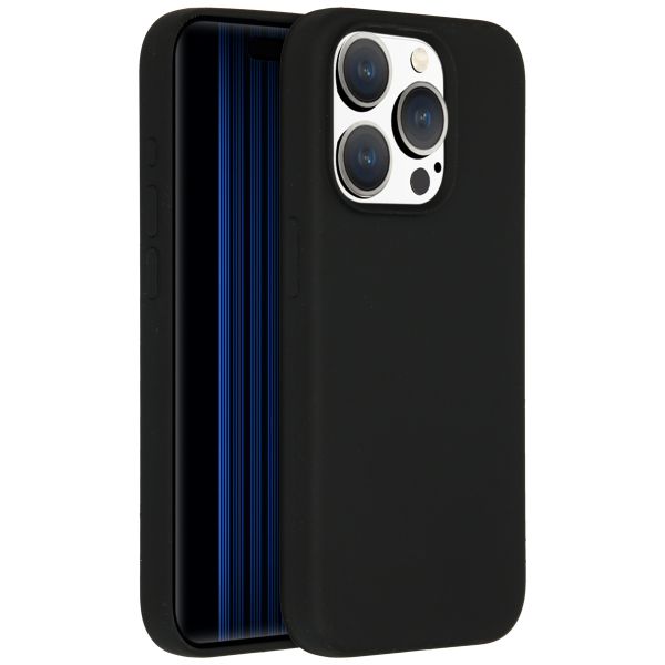 Accezz Coque Liquid Silicone iPhone 15 Pro - Noir