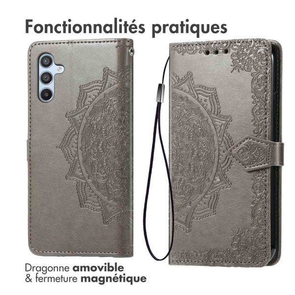 imoshion Etui de télephone Mandala Samsung Galaxy A36 - Gris