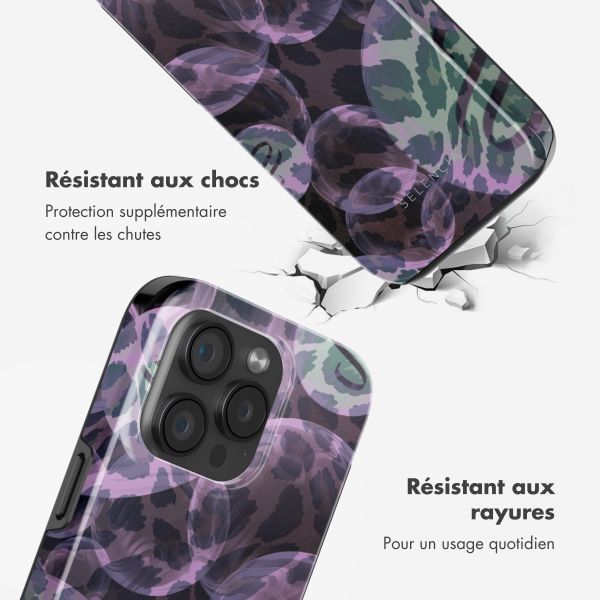 Selencia Coque arrière Vivid avec MagSafe Apple iPhone 15 Pro - Leo Bubble Green