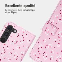 imoshion Étui de télephone portefeuille Design Samsung Galaxy S23 - Blush Berries
