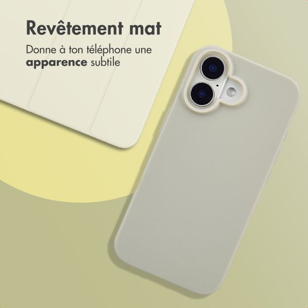 imoshion Coque Couleur Apple iPhone 16 - Gris