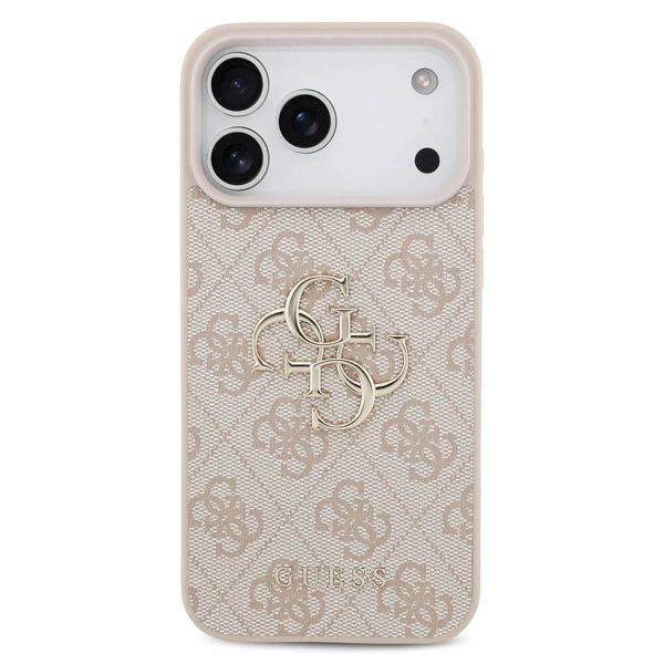 Guess Coque 4G Metal Logo Backcover Apple iPhone 17 Pro - Rose