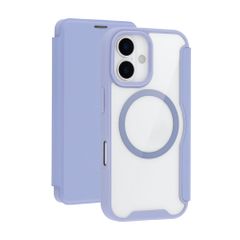 Bookcase transparente avec MagSafe Apple iPhone 16 - Lilas