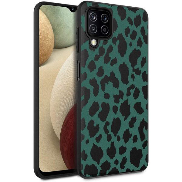 imoshion Coque Design Samsung Galaxy A12 - Léopard - Vert / Noir